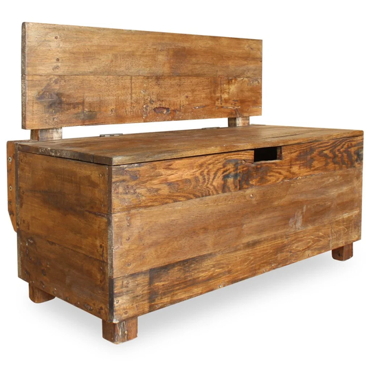 Romero Wood Storage Bench