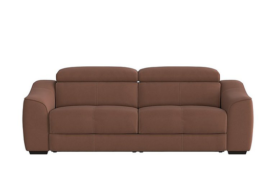 Elixir 3 Seater Fabric Sofa - Brown