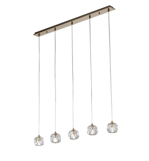 Mirabal 5 - Light Kitchen Island Globe Pendant