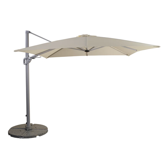 Pacific Square Cantilever Parasol - Dark Grey