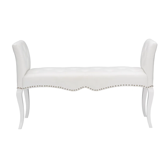 Beglin Faux Leather Bench