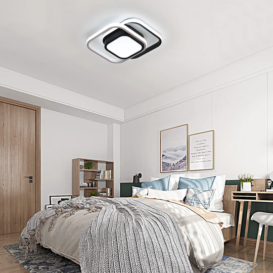 Nele LED Ceiling Lights, 21W 2100LM Squares Lamp, Energy Saving Light, 3000K/6000K(White/Warm Light)