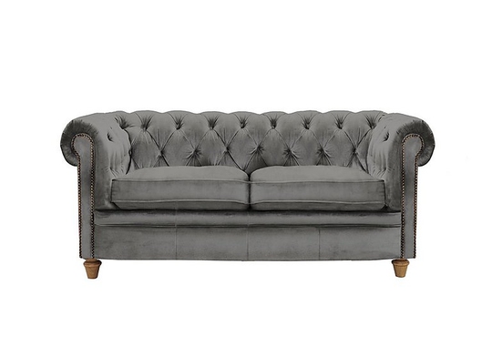 Alexander and James - New England Newport 2 Seater Fabric Sofa - Grey
