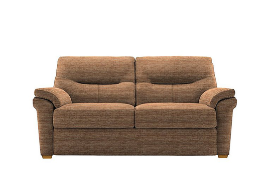 G Plan - Seattle 2.5 Seater Fabric Sofa - Brown