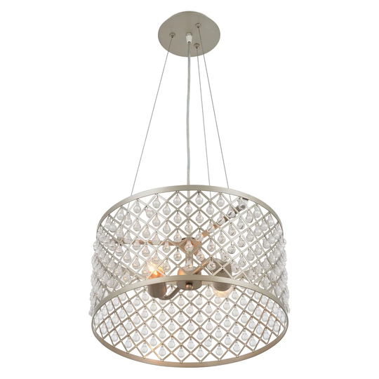 Malloy 2 - Light Crystal Drum Pendant