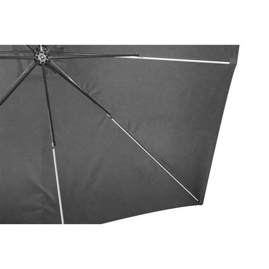 Aribold Neon Ecru: LED Parasol 3X3m