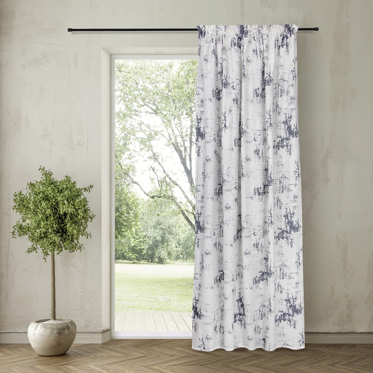 Tanesha Pencil Pleat/Slot Top Room Darkening Curtain