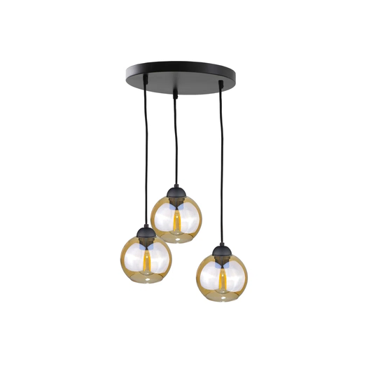3-Light Cluster Globe Pendant