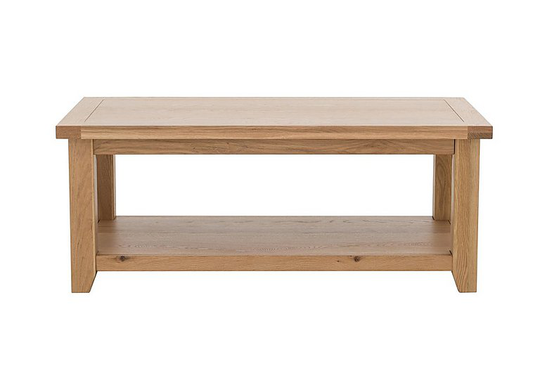 Furnitureland - California Solid Oak Coffee Table - Brown