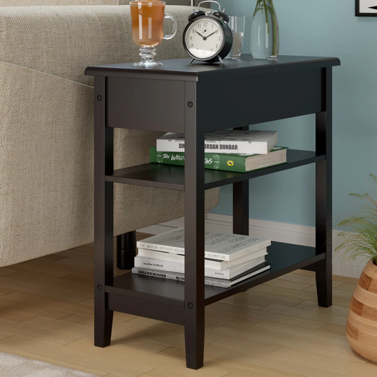 Alixis Side Table with Storage