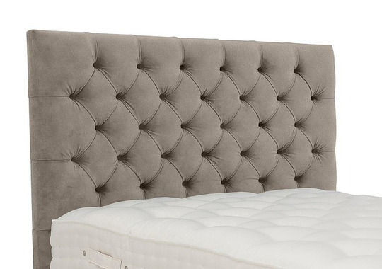 Millbrook - Minley Floor Standing Headboard - Double - Mink