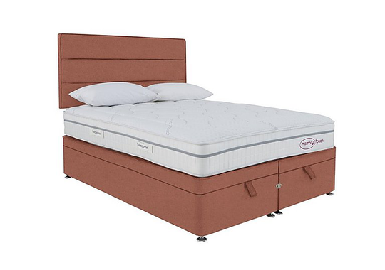 Sleepeezee - Memory Touch Ortho End-lift Ottoman Divan Set - Super King - Orange