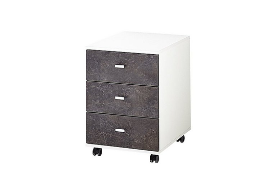 Savona Rolling Pedestal Unit - Brown