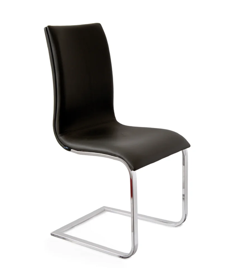 Vandeusen Genuine Leather Upholstered Dining Chair