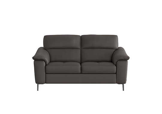 Nicoletti - Maldini 2 Seater Leather Sofa - Grey