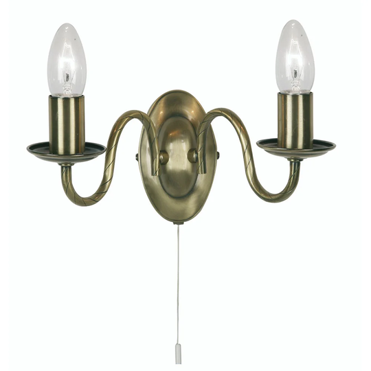 Cleo 2-Lights Candle Wall Light
