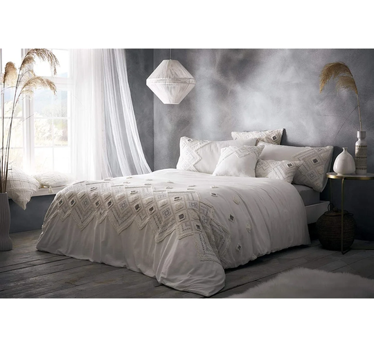 Cream Cotton 144 TC Duvet Cover Set