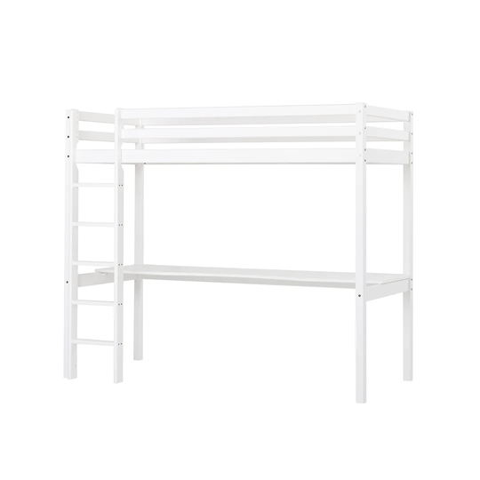 Basic European Single (90 x 200cm) High Sleeper Bed with Table Top