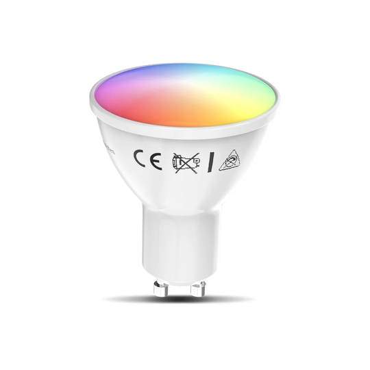B.K.Light LED Wifi Bulb RGB CCT Lamp Dimmable Smart Bulb GU10 Alexa Google 5.5W