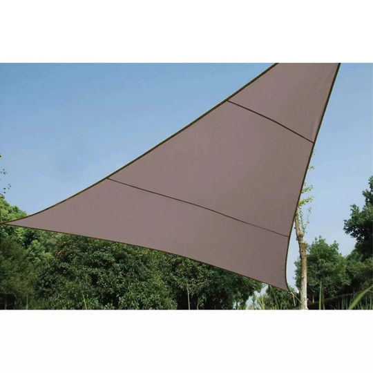 Perel Shade Sail Triangle 5m Taupe