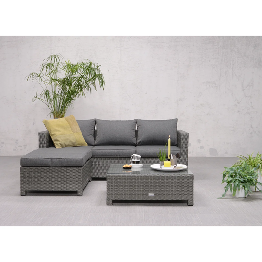 Gluck 4 Seater Rattan Corner Sofa Set