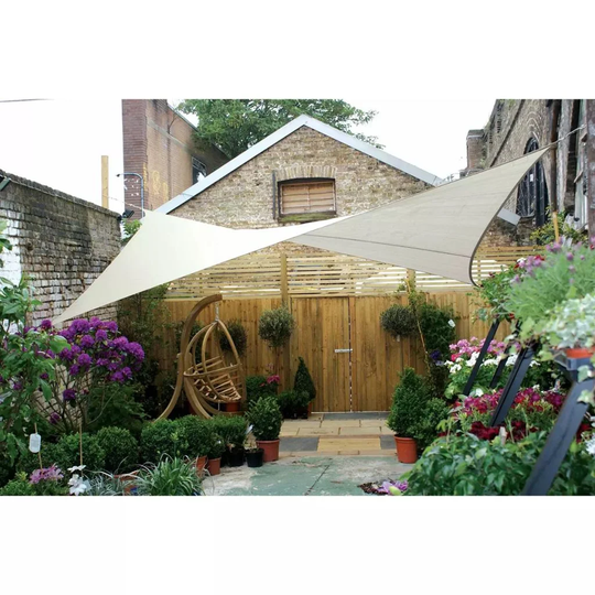Perel Shade Sail Square 5m Cream