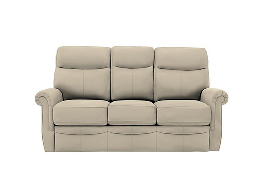 G Plan - Avon Small 3 Seater Leather Sofa - Beige