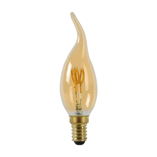 3W E14 Dimmable LED Vintage Edison Candle Light Bulb Amber