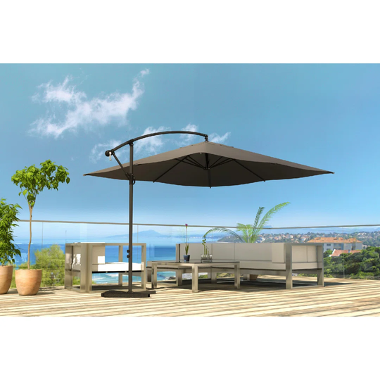 Aribold Cantilever Parasol 3X3m - Gray