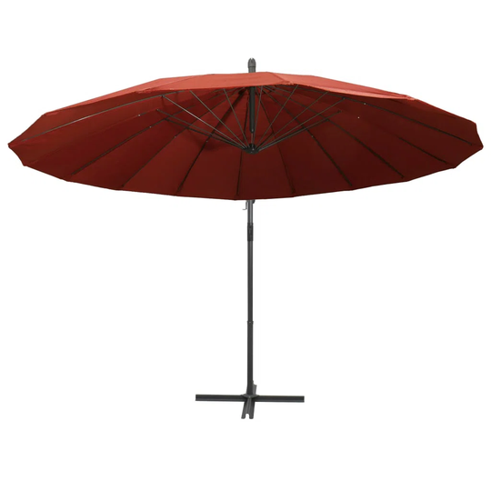 Vidaxl Hanging Parasol Terracotta 3 M Aluminium Pole