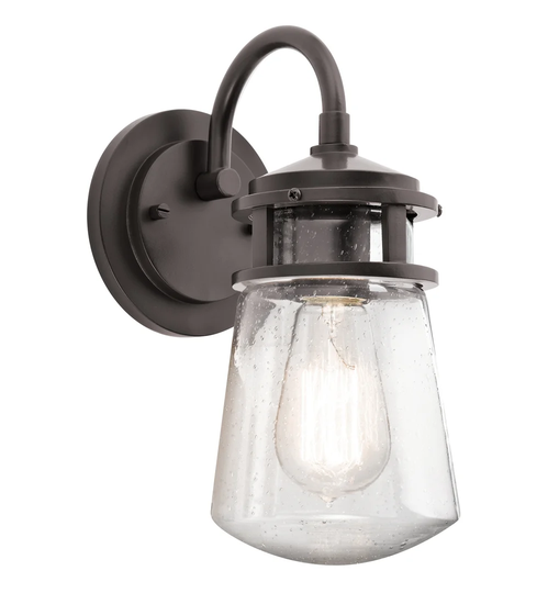 Jaylynn Architectural Bronze 1 Light Outdoor Wall Lantern