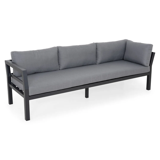 3 Seater Sofa Bondi L.225 L.75 H.65 Black/Grey