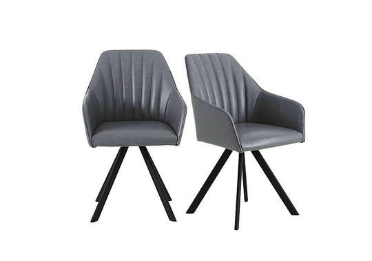 Chamonix Pair of Dining Chairs - Grey