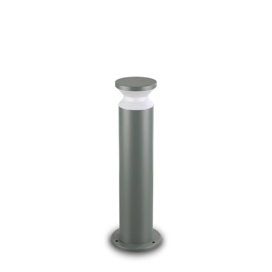 Grey Metal Bollard Light
