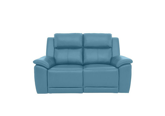 Utah 2 Seater Leather Sofa - Blue