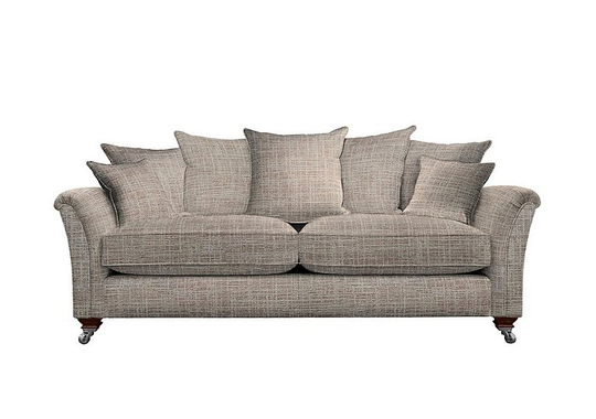 Parker Knoll - Devonshire Grand Pillow Back Fabric Sofa - Grey
