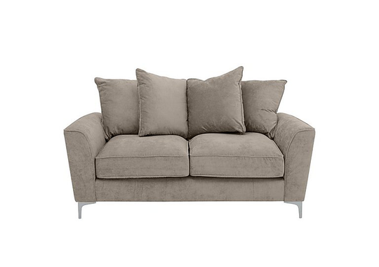 Legend 2 Seater Pillow Back Fabric Sofa - Beige