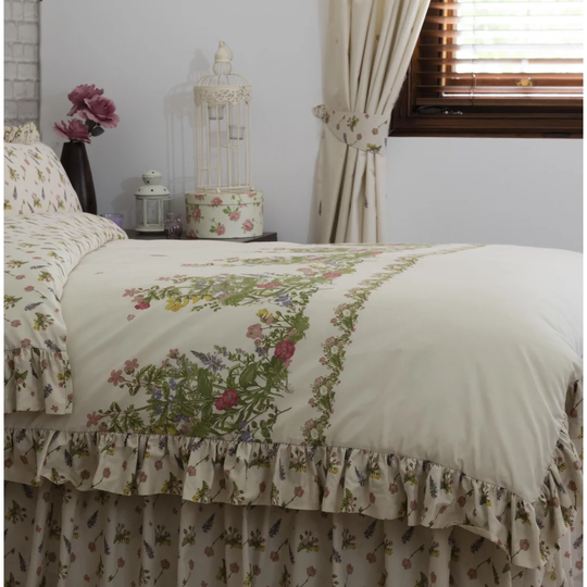Rosenthal Ivory/Green 150 TC Duvet Cover