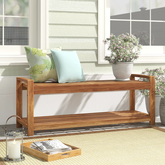 Abhithi Wooden Storage Bench