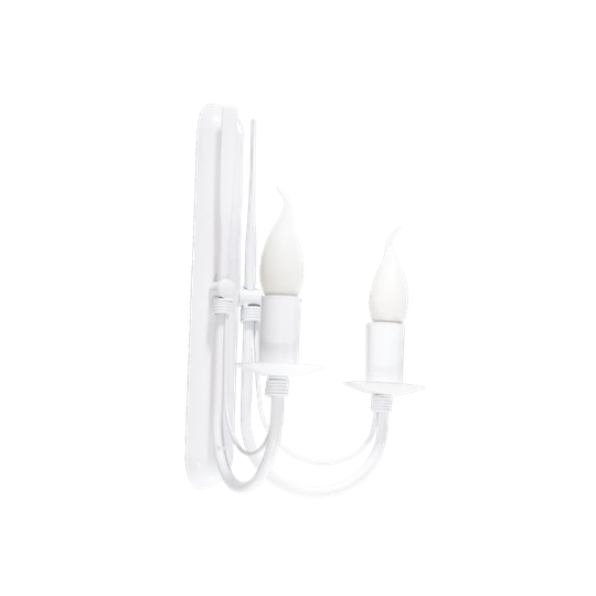 Linares 2 - Light White Candle Wall Light