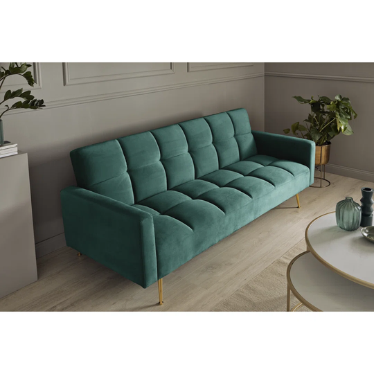 Chillax 213Cm Velvet Square Arm Sofa