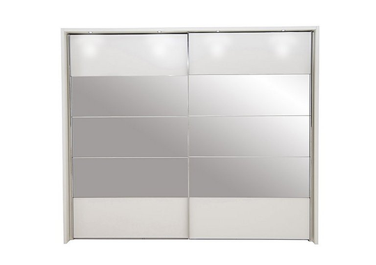 Wiemann - Laguna 2 Door Slider Wardrobe With Lights 260cm - White