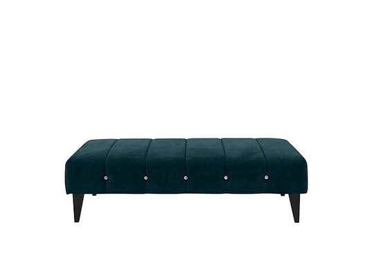 Alexander and James - Sumptuous Fabric Bench Footstool - Teal
