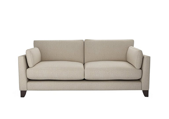 The Lounge Co. - Peyton 3 Seater Fabric Sofa - Beige
