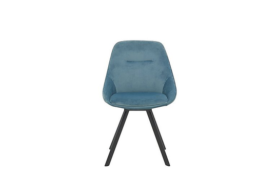 Arctic Swivel Fabric Dining Chair - Blue