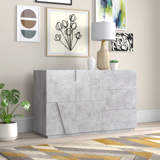 Akyah 140cm Wide 3 Drawer Sideboard