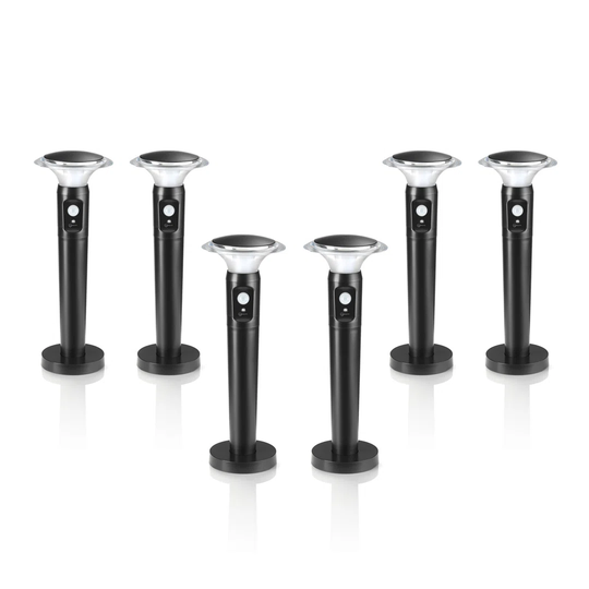 Alajandro Black Battery Powered Pathway Lights
