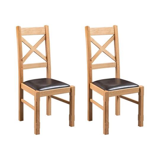 Apollonia Cross Back Upholstered Dining Chair