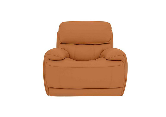 Relax Station Rocco Leather Power Rocker Armchair with Power Headrests - Yellow- World of Leather