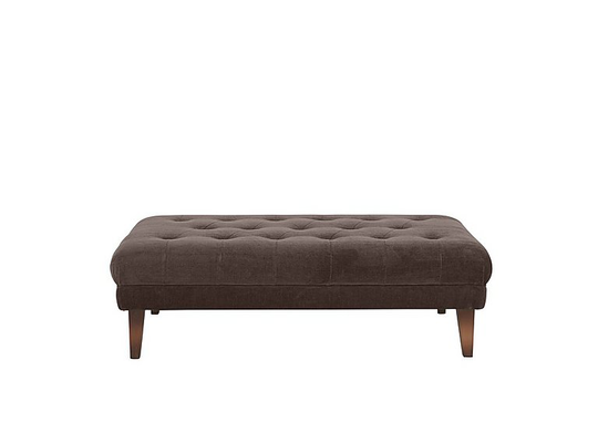 Boutique Palace Fabric Bench Stool - Brown